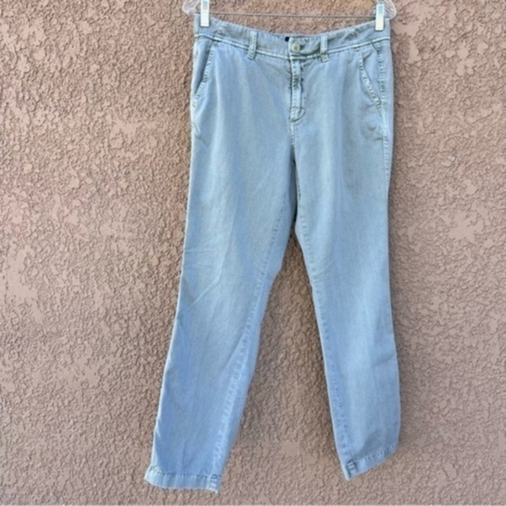 J. Crew Pant Size 4 Womens Straight Leg Sage Green Casual Contemporary Work Wear